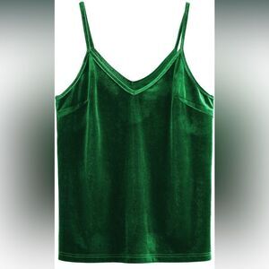 Velvet Strappy Tank Top/ Camisole!